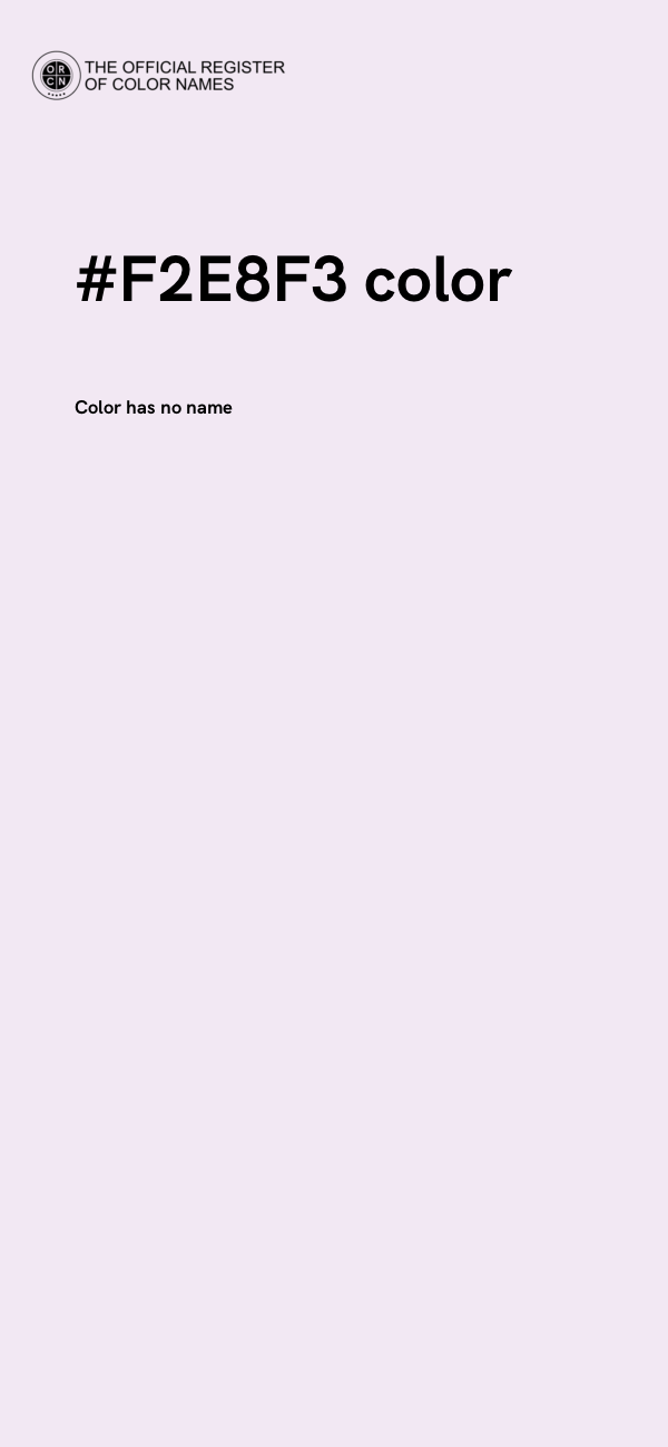 #F2E8F3 color image