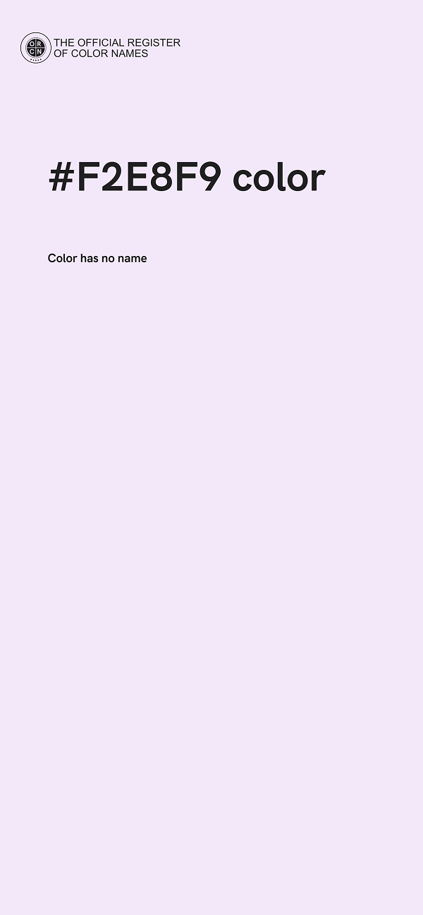 #F2E8F9 color image