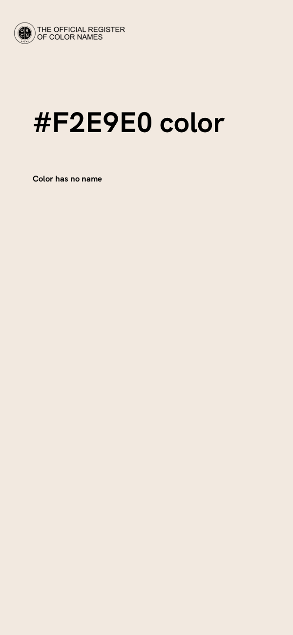 #F2E9E0 color image