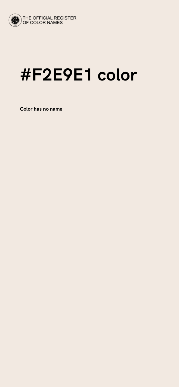 #F2E9E1 color image
