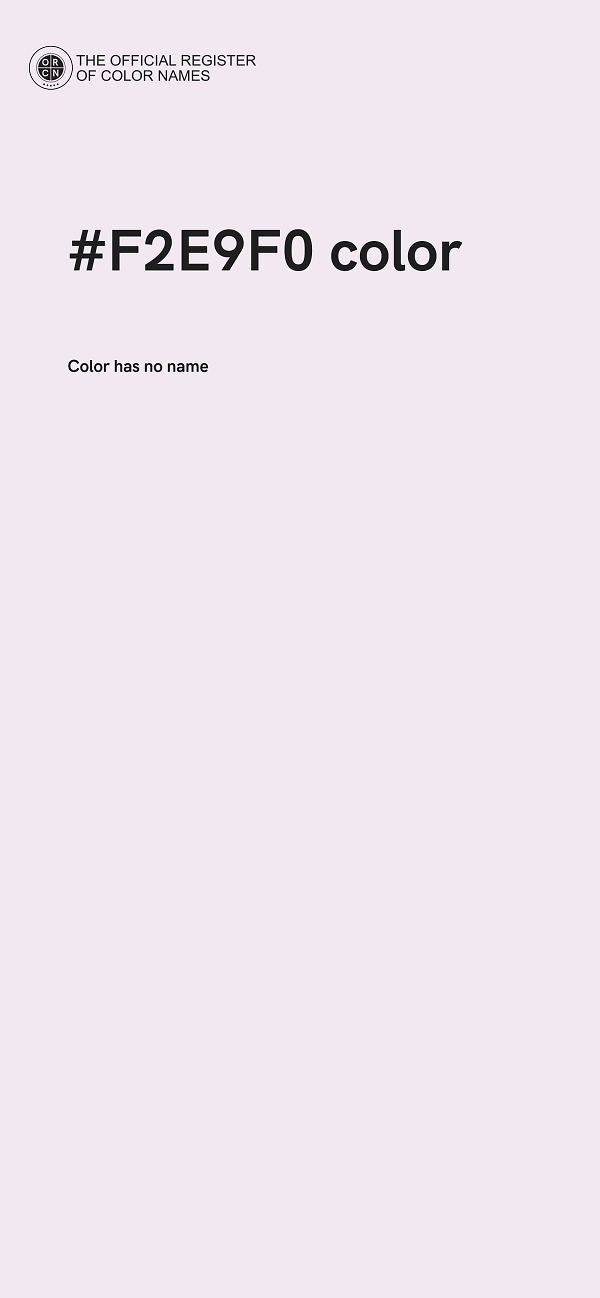 #F2E9F0 color image