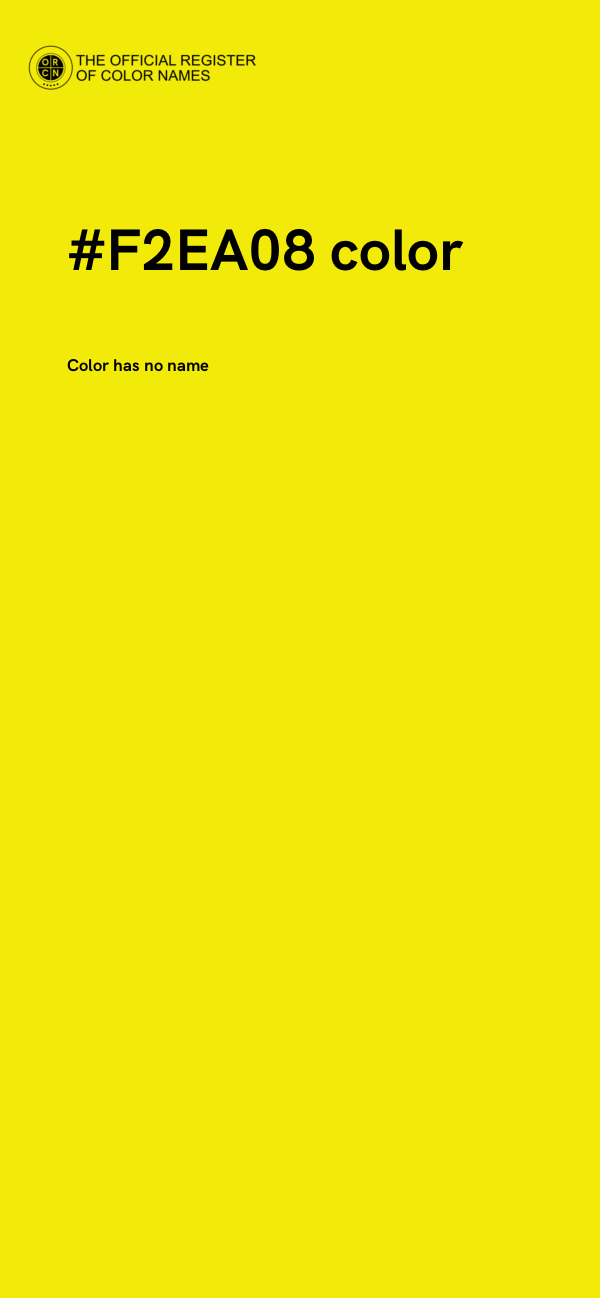 #F2EA08 color image