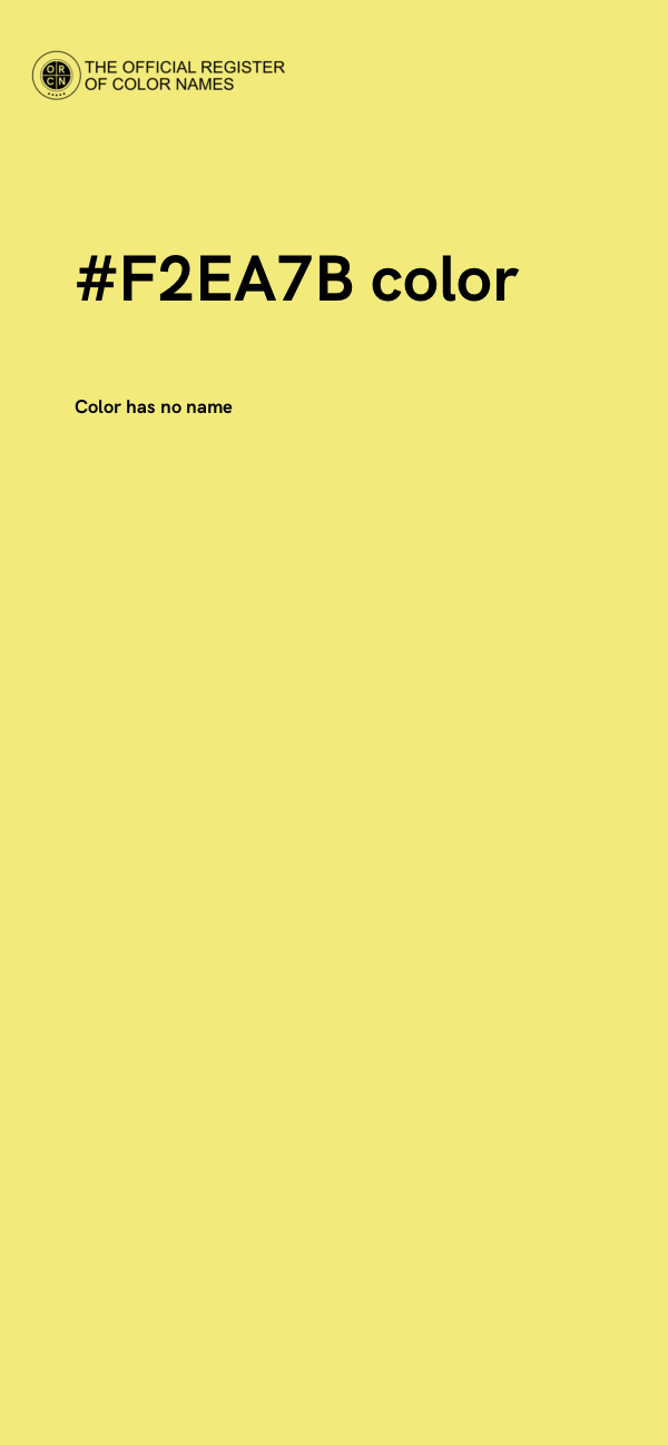 #F2EA7B color image