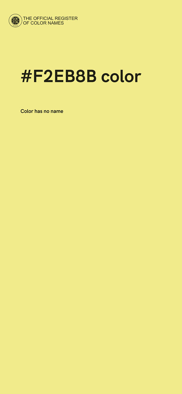 #F2EB8B color image