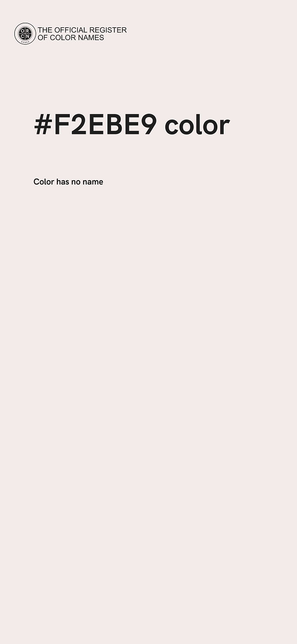 #F2EBE9 color image
