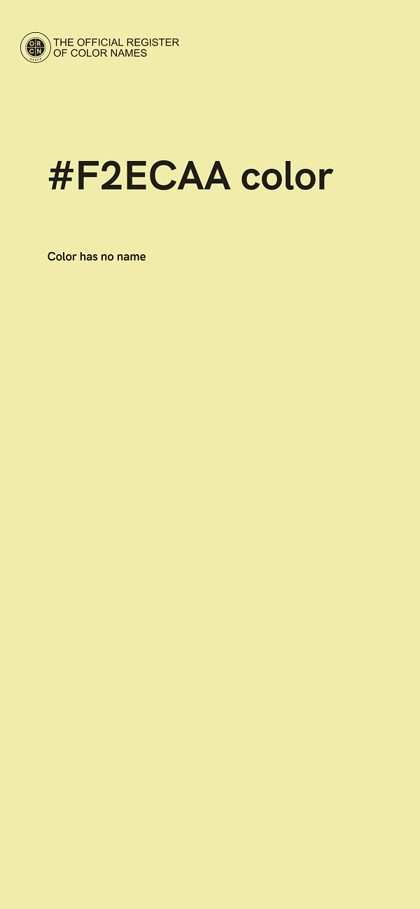 #F2ECAA color image