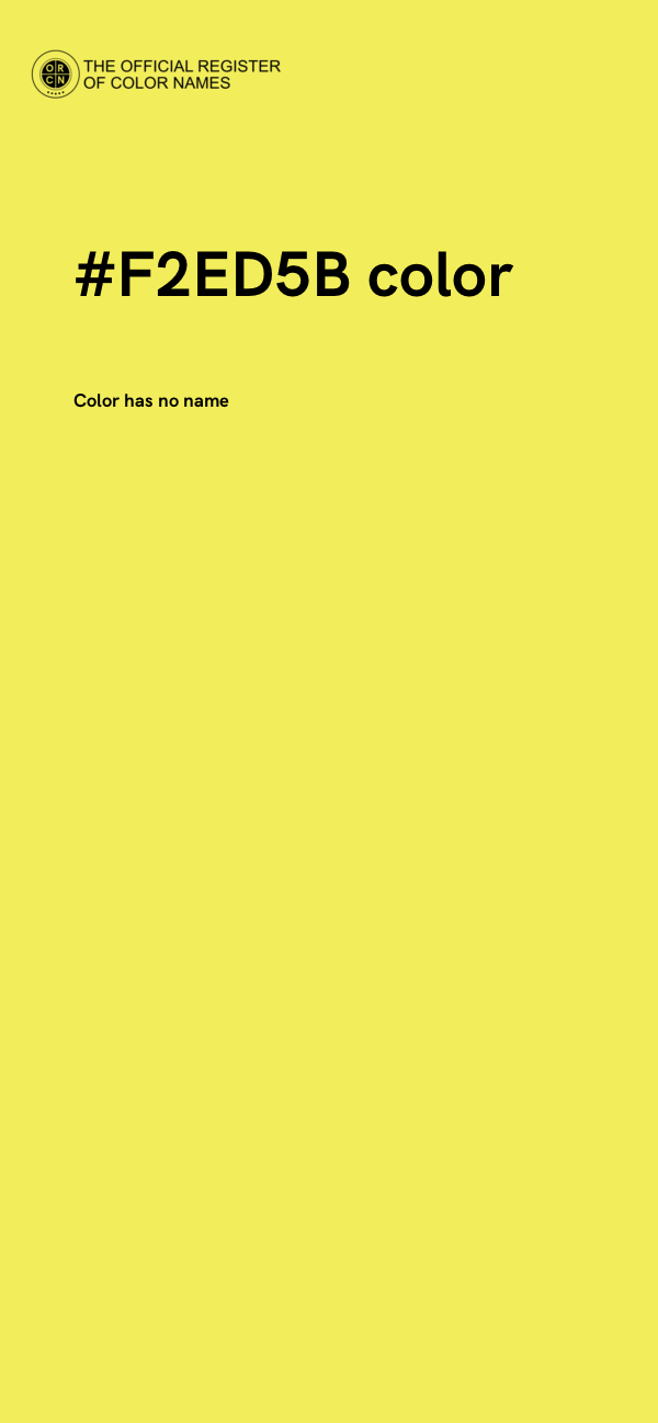#F2ED5B color image