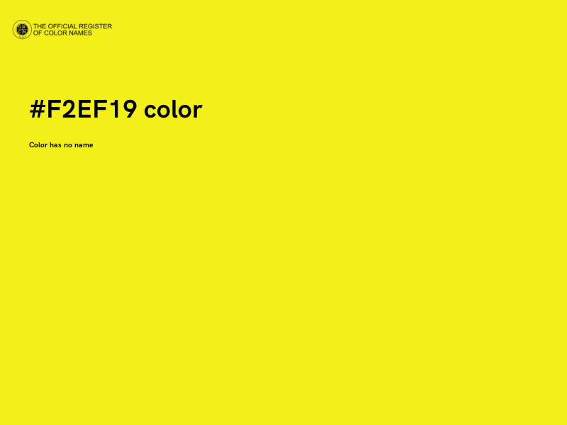 #F2EF19 color image