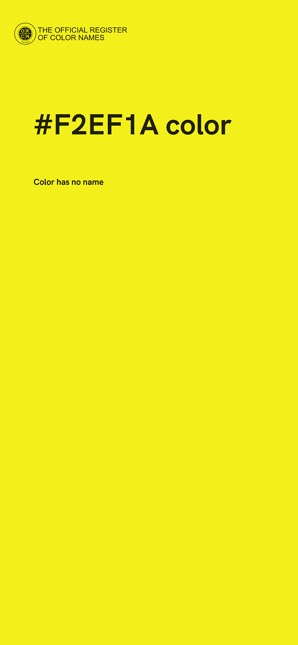 #F2EF1A color image