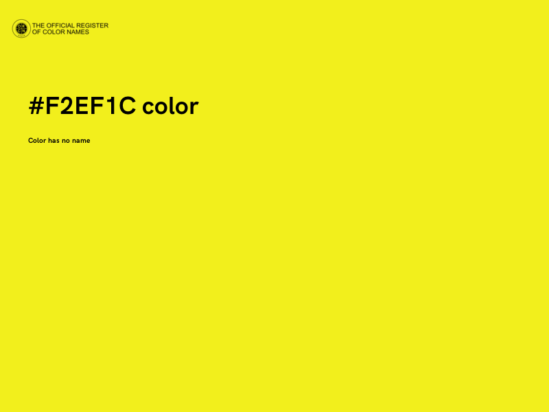 #F2EF1C color image