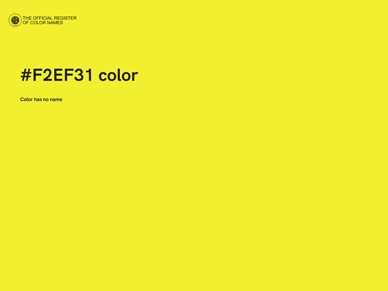 #F2EF31 color image