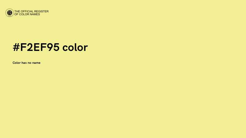 #F2EF95 color image
