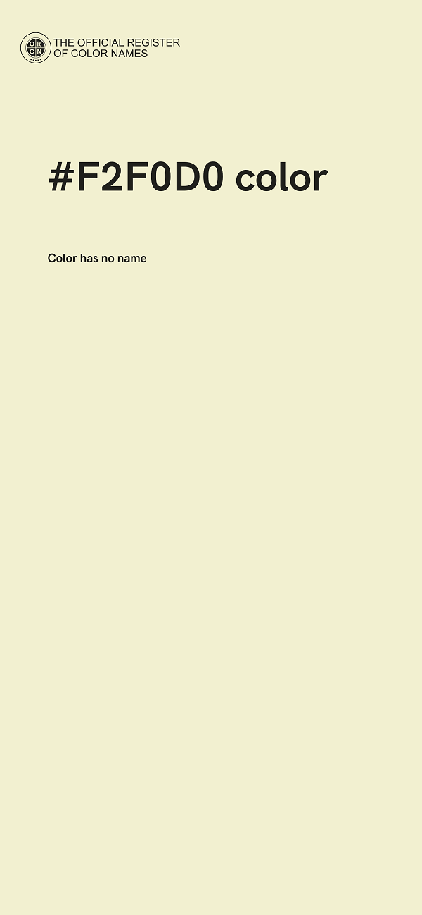 #F2F0D0 color image