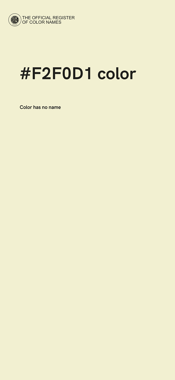 #F2F0D1 color image
