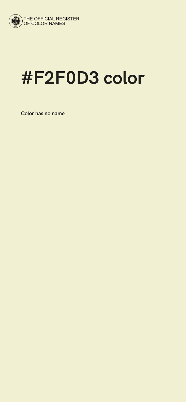 #F2F0D3 color image