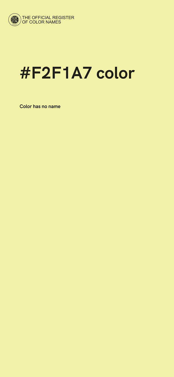 #F2F1A7 color image