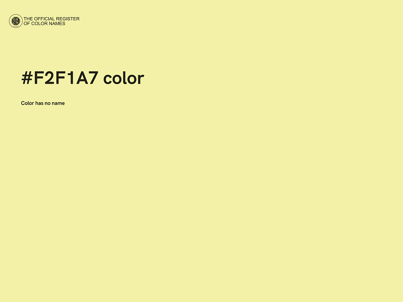 #F2F1A7 color image