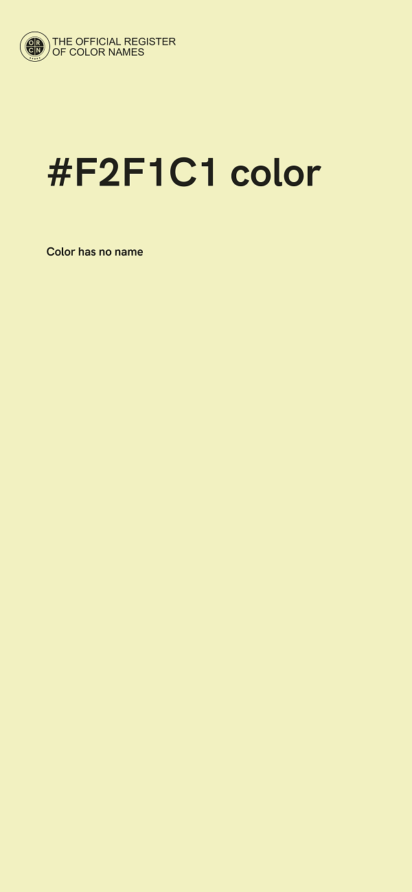 #F2F1C1 color image