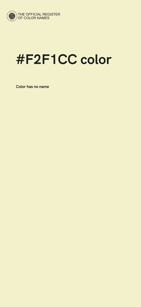 #F2F1CC color image