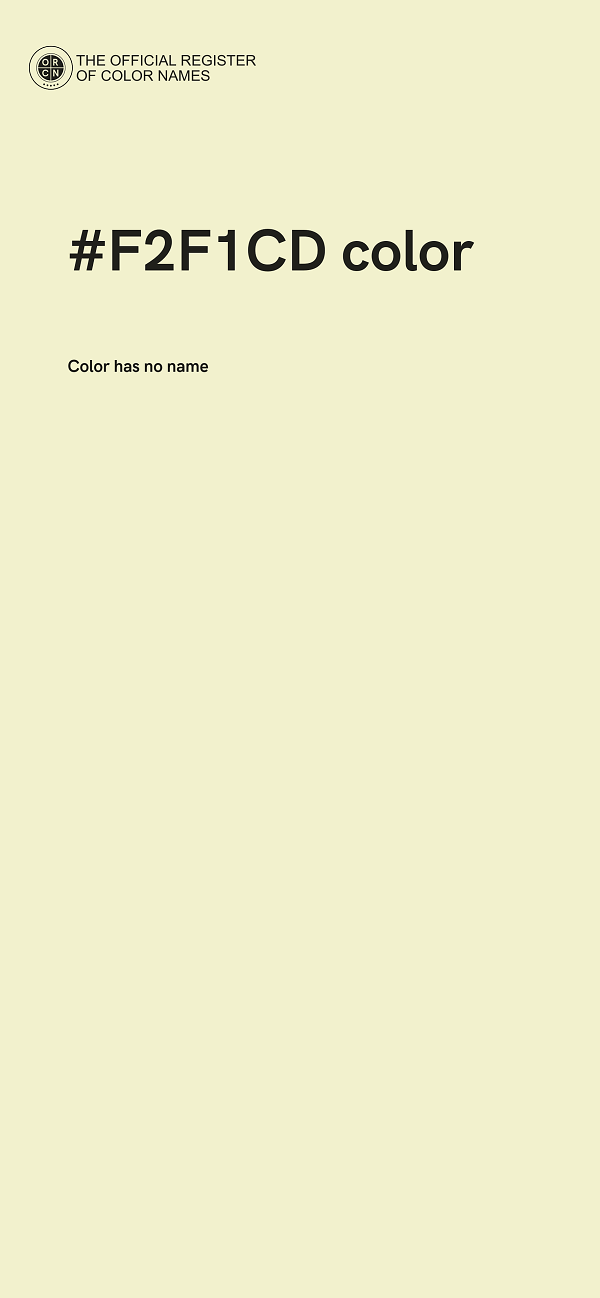 #F2F1CD color image