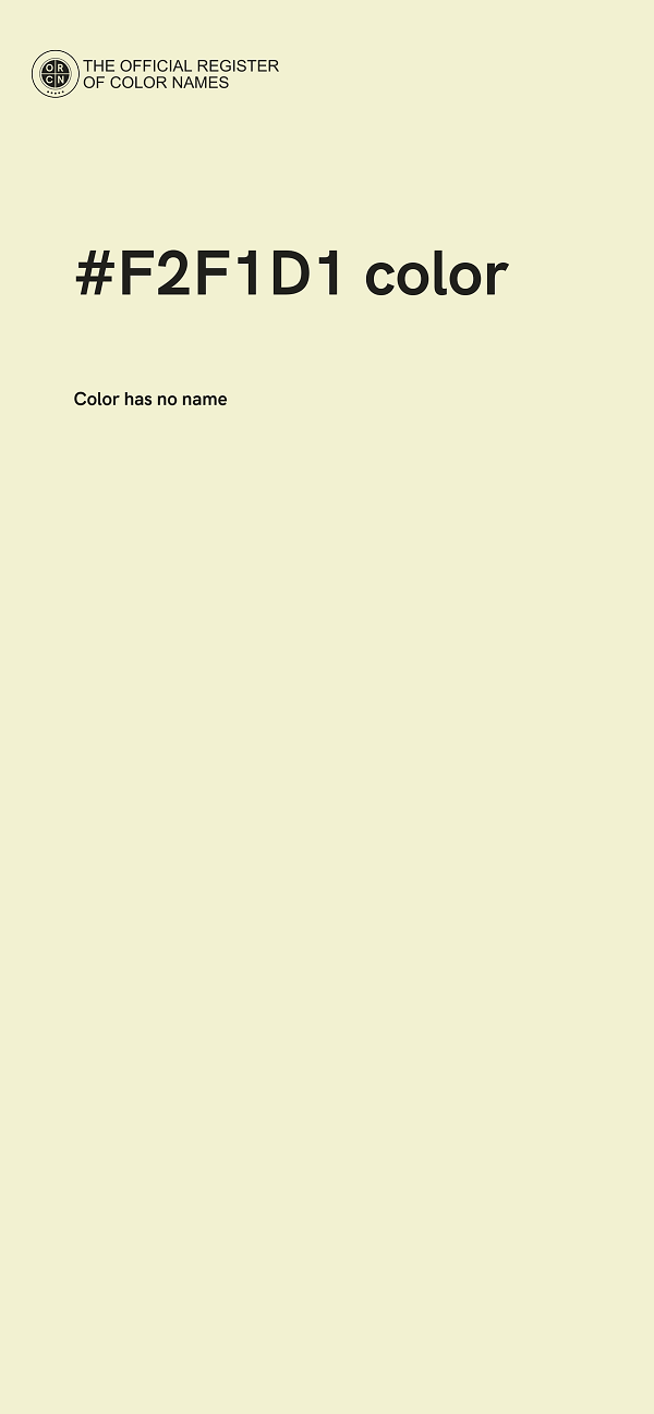 #F2F1D1 color image