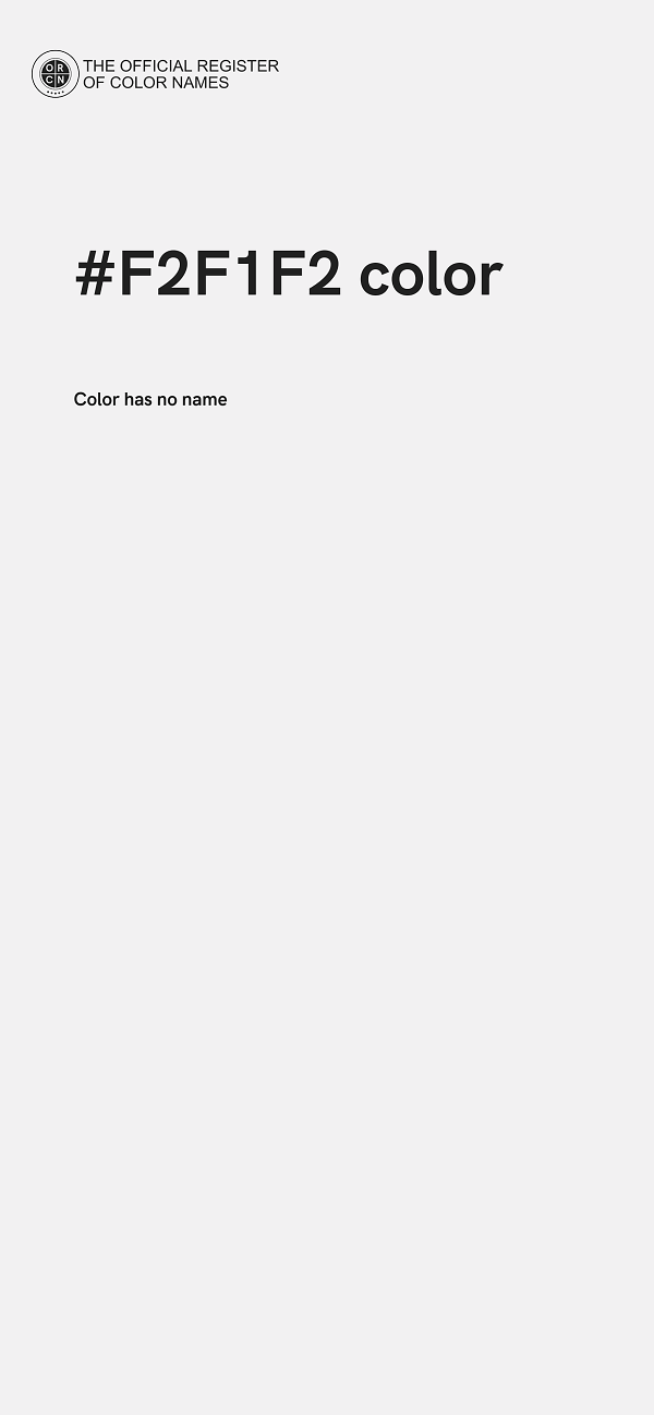 #F2F1F2 color image
