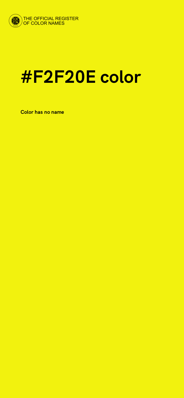 #F2F20E color image
