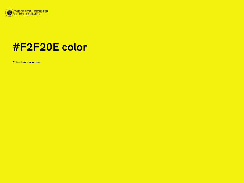 #F2F20E color image