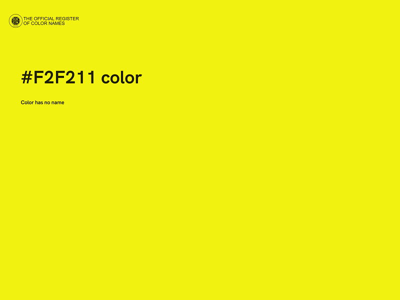 #F2F211 color image