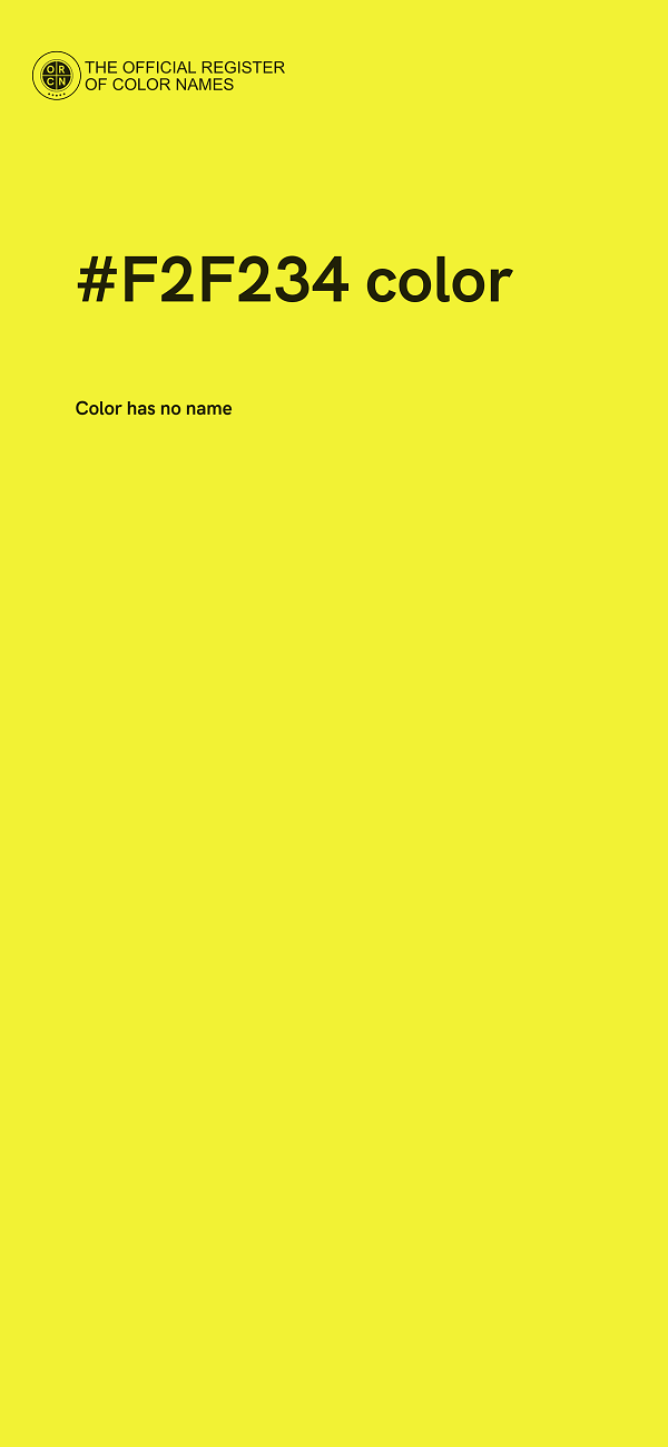 #F2F234 color image