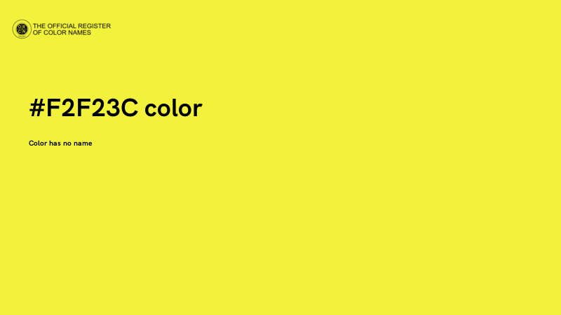 #F2F23C color image