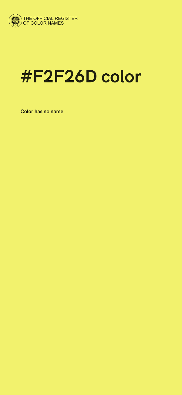 #F2F26D color image