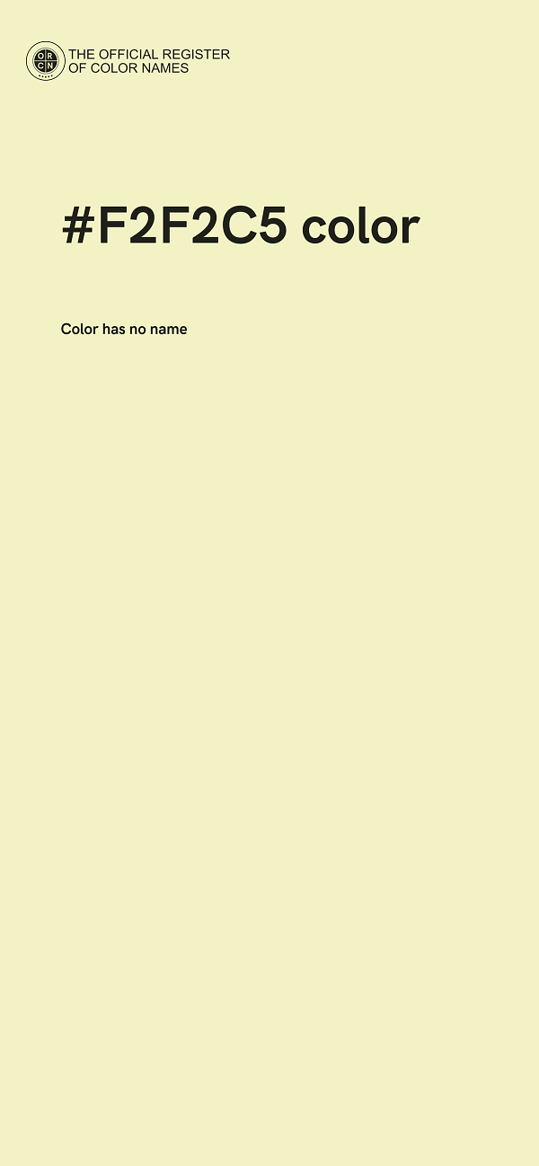#F2F2C5 color image