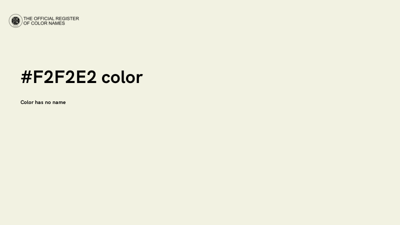 #F2F2E2 color image