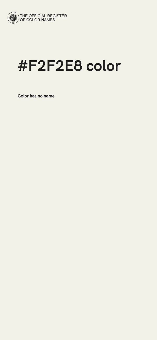 #F2F2E8 color image