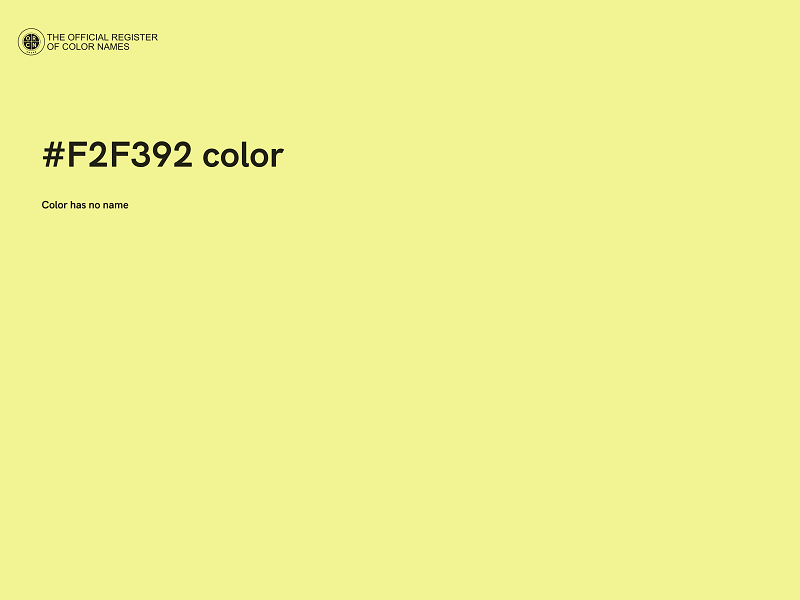 #F2F392 color image