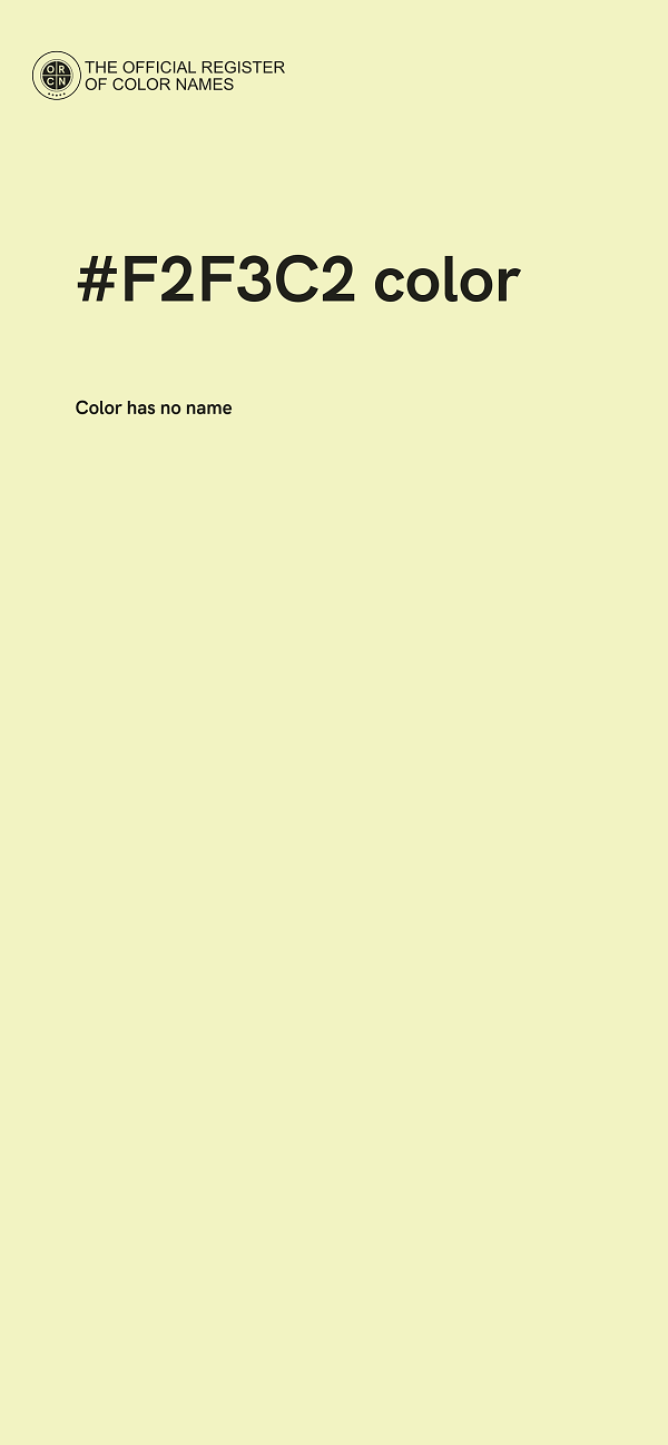 #F2F3C2 color image