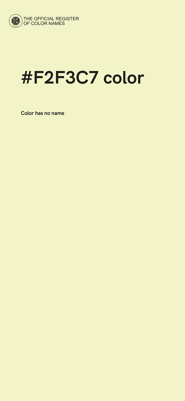 #F2F3C7 color image