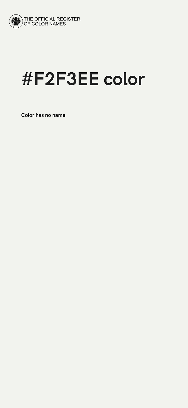 #F2F3EE color image