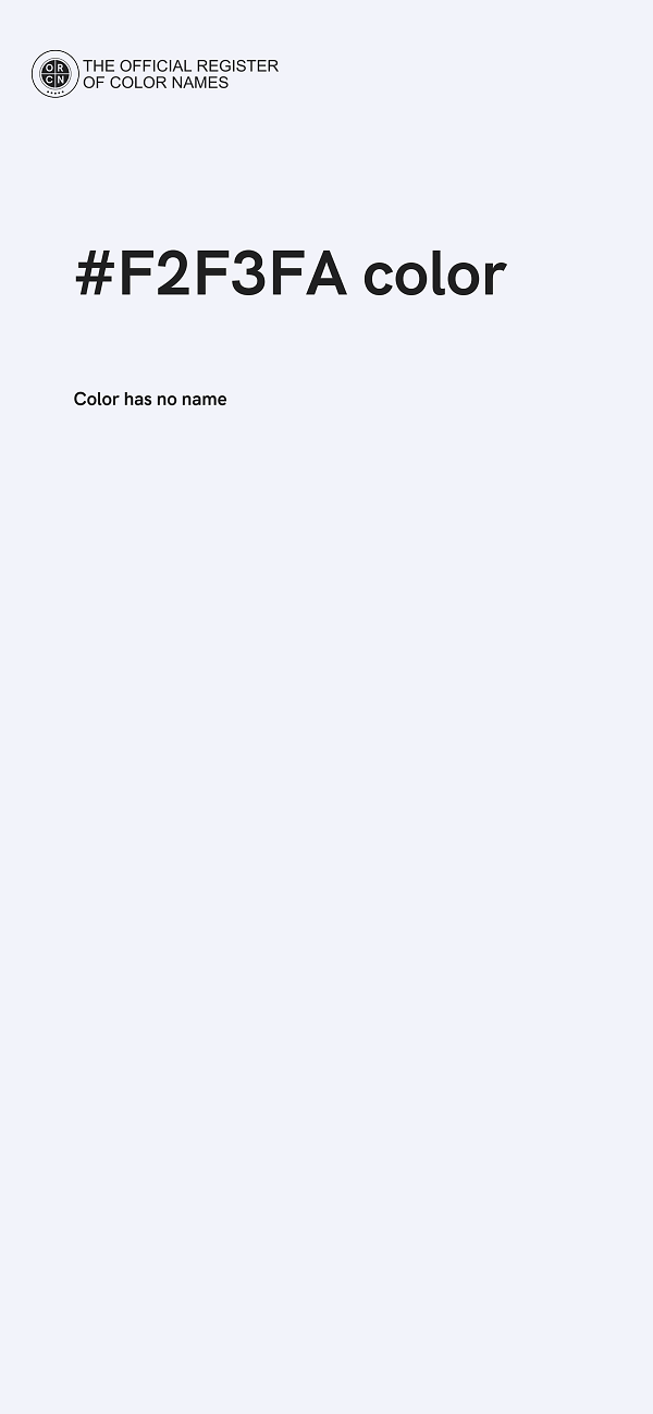 #F2F3FA color image