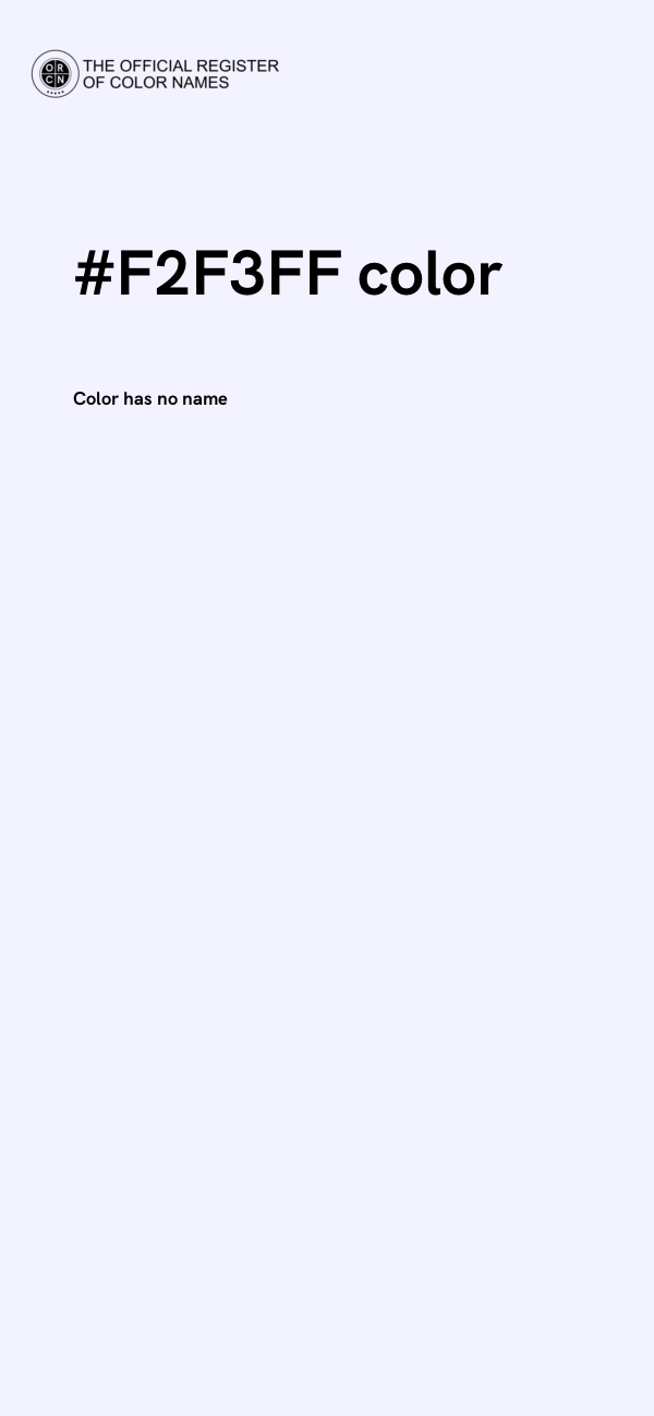 #F2F3FF color image