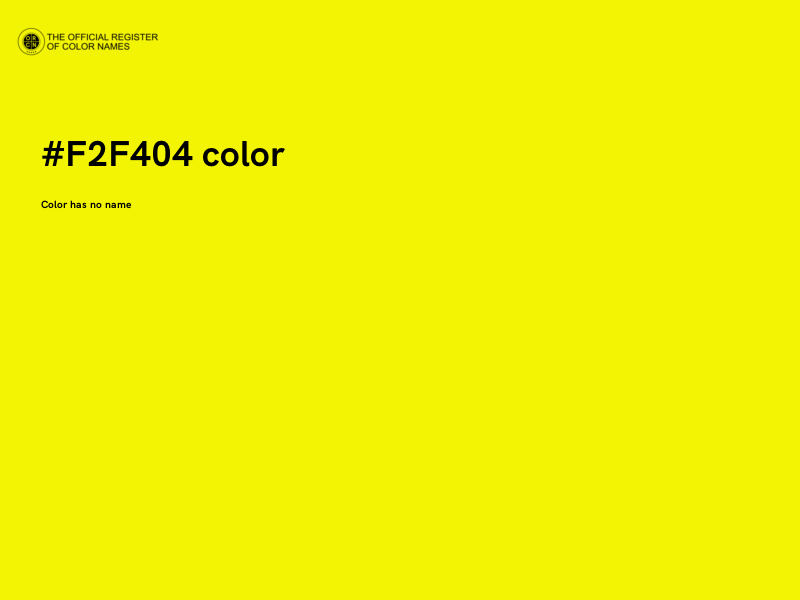 #F2F404 color image