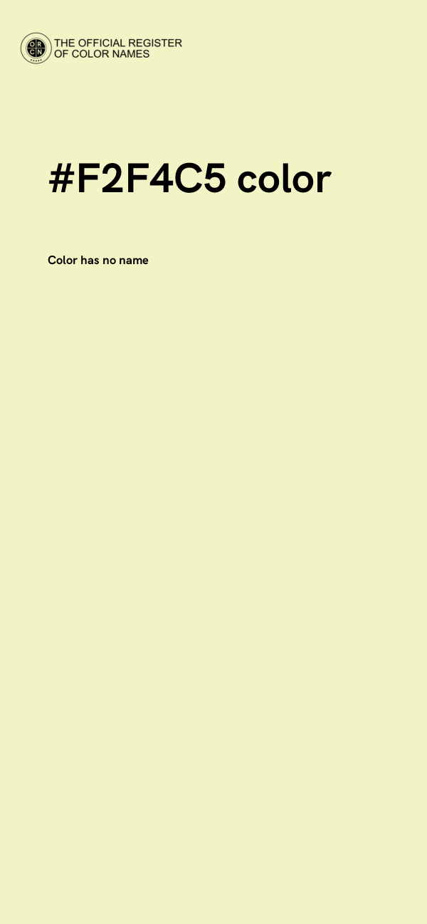 #F2F4C5 color image