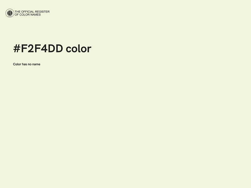 #F2F4DD color image