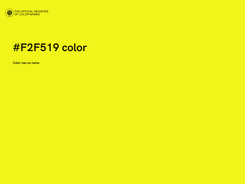 #F2F519 color image