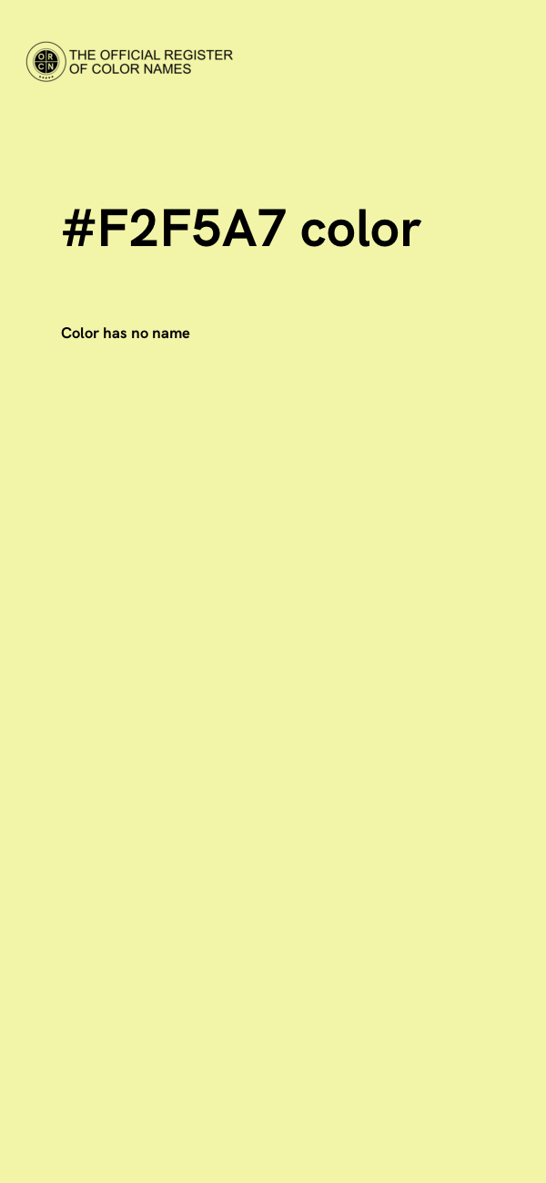 #F2F5A7 color image