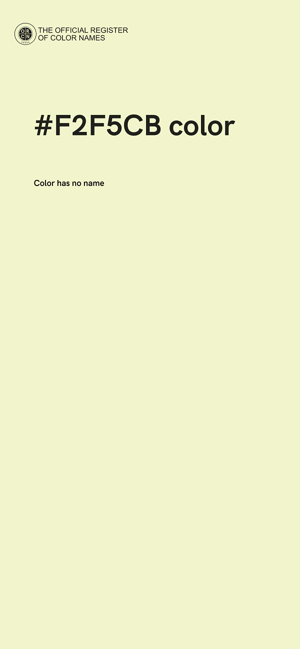 #F2F5CB color image