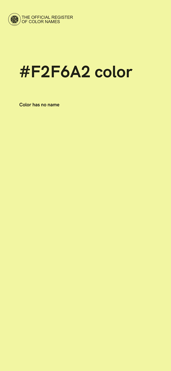 #F2F6A2 color image