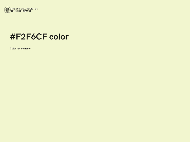 #F2F6CF color image