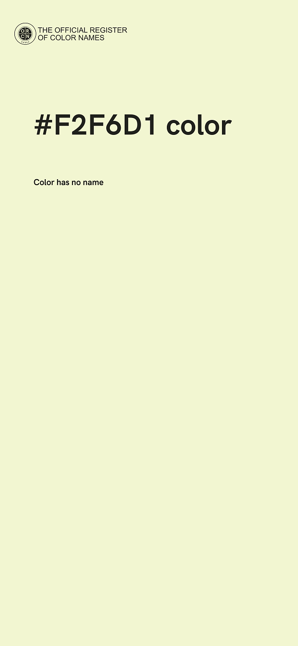 #F2F6D1 color image